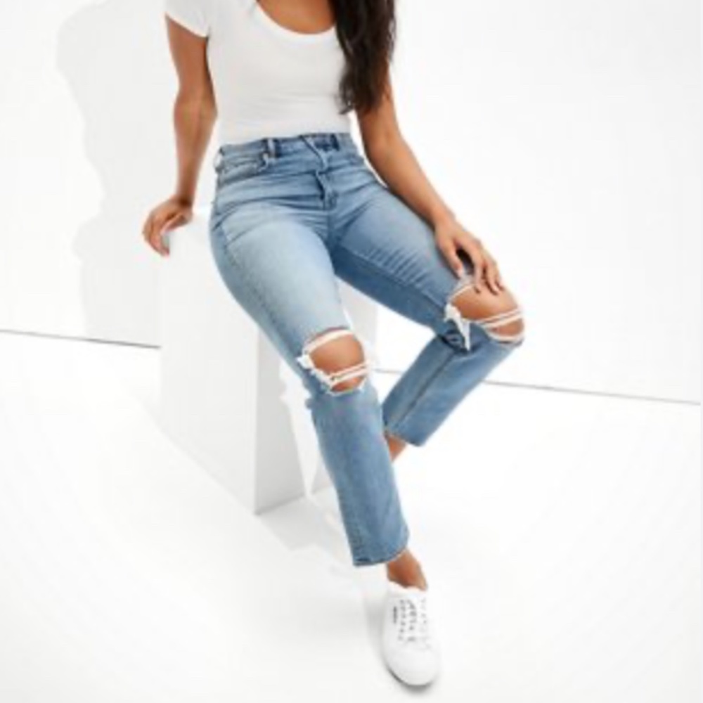 AE Vintage Hi-Rise Distressed Jean